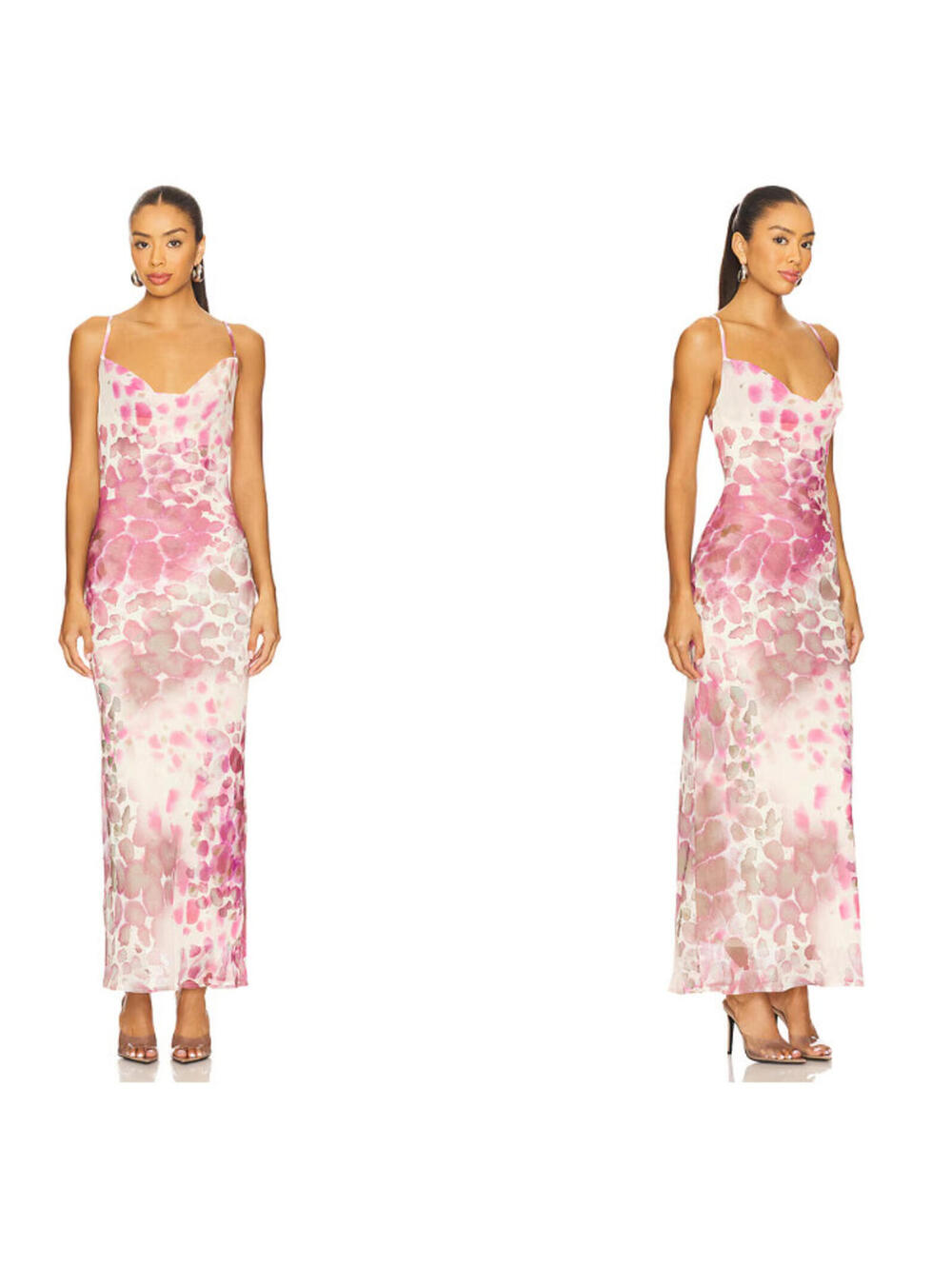 SNDYS x Revolve Skin Maxi Dress Pink Reptile size XS NWT $125msrp